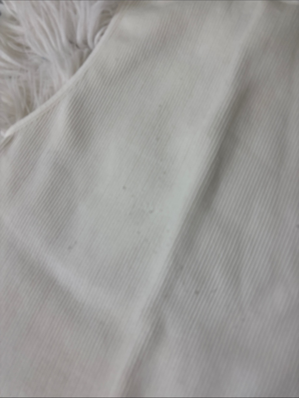 Dynamic Ribbed Cream Tank Top Size OS - Picture 4 of 4